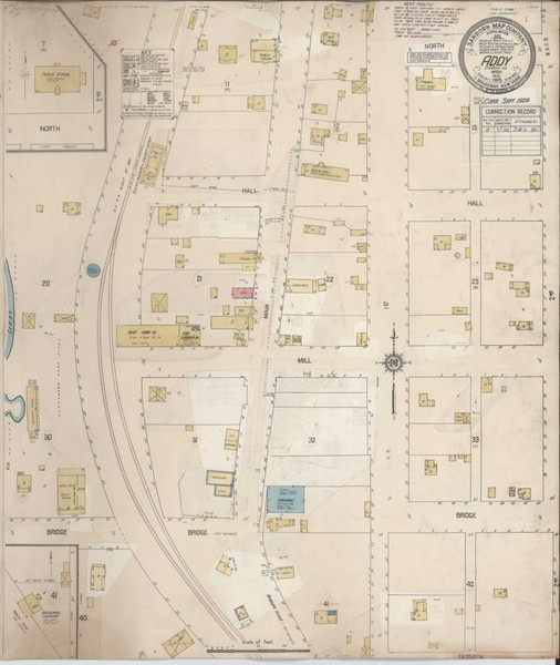 Addy Washington 1932 - Fire Insurance Index - Old Map Reprint Addy Washington 1932 - Fire Insurance Index - Old Map Reprint
