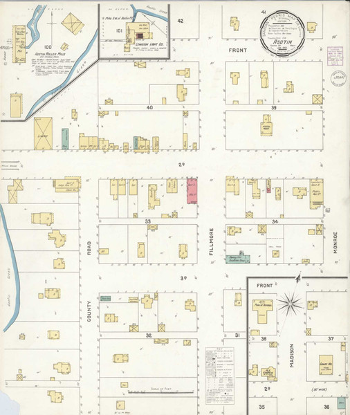 Asotin Washington 1901 - Fire Insurance Index - Old Map Reprint Asotin Washington 1901 - Fire Insurance Index - Old Map Reprint
