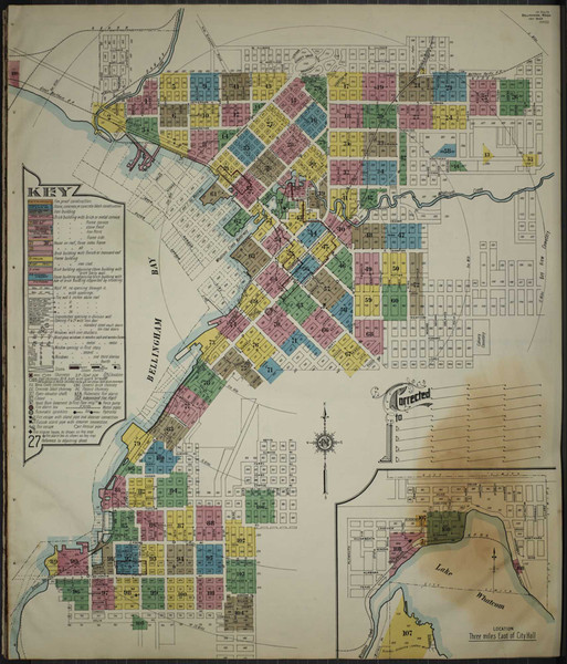 Bellingham Washington 1913 - Fire Insurance Index - Old Map Reprint Bellingham Washington 1913 - Fire Insurance Index - Old Map Reprint