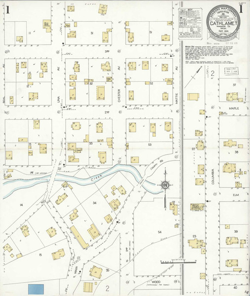 Cathlamet Washington 1929 - Fire Insurance Index - Old Map Reprint Cathlamet Washington 1929 - Fire Insurance Index - Old Map Reprint