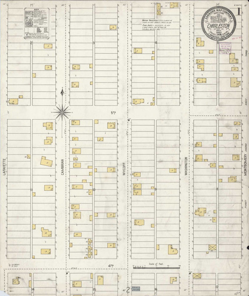 Charleston Washington 1908 - Fire Insurance Index - Old Map Reprint Charleston Washington 1908 - Fire Insurance Index - Old Map Reprint