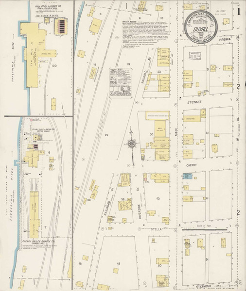 Duvall Washington 1917 - Fire Insurance Index - Old Map Reprint Duvall Washington 1917 - Fire Insurance Index - Old Map Reprint