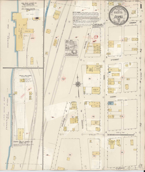 Duvall Washington 1930 - Fire Insurance Index - Old Map Reprint Duvall Washington 1930 - Fire Insurance Index - Old Map Reprint