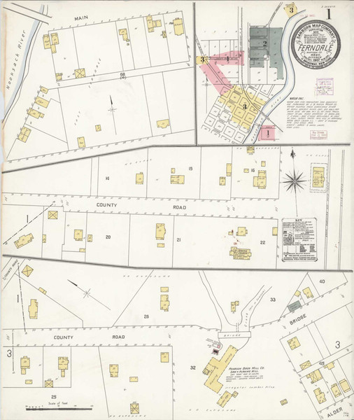 Ferndale Washington 1907 - Fire Insurance Index - Old Map Reprint Ferndale Washington 1907 - Fire Insurance Index - Old Map Reprint