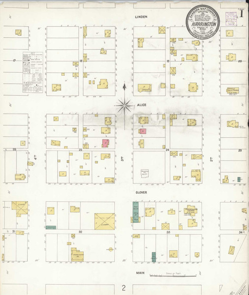 Harrington Washington 1902 - Fire Insurance Index - Old Map Reprint