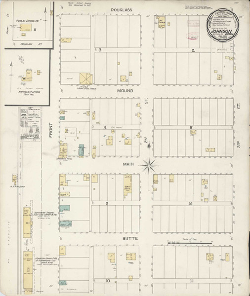 Johnson Washington 1893 - Fire Insurance Index - Old Map Reprint Johnson Washington 1893 - Fire Insurance Index - Old Map Reprint