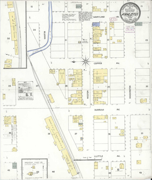 Kahlotus Washington 1909 - Fire Insurance Index - Old Map Reprint Kahlotus Washington 1909 - Fire Insurance Index - Old Map Reprint
