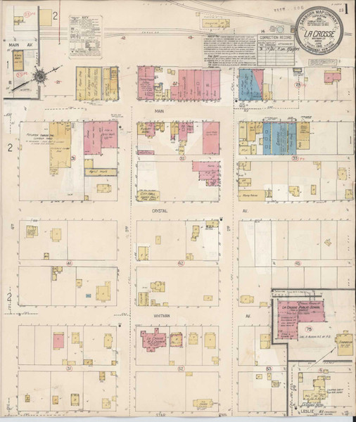 La Crosse Washington 1931 - Fire Insurance Index - Old Map Reprint La Crosse Washington 1931 - Fire Insurance Index - Old Map Reprint