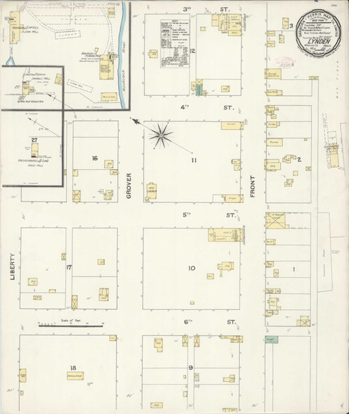 Lynden Washington 1891 - Fire Insurance Index - Old Map Reprint Lynden Washington 1891 - Fire Insurance Index - Old Map Reprint