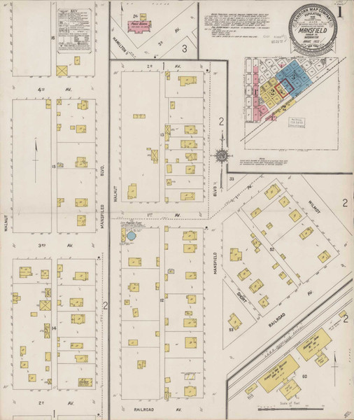Mansfield Washington 1922 - Fire Insurance Index - Old Map Reprint Mansfield Washington 1922 - Fire Insurance Index - Old Map Reprint