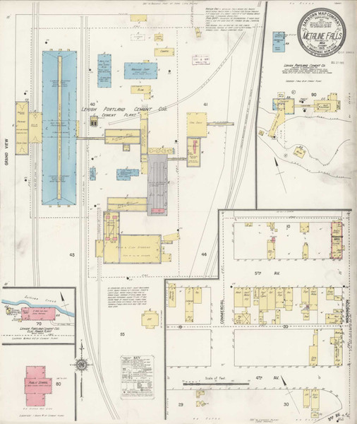 Metaline Falls Washington 1915 - Fire Insurance Index - Old Map Reprint Metaline Falls Washington 1915 - Fire Insurance Index - Old Map Reprint