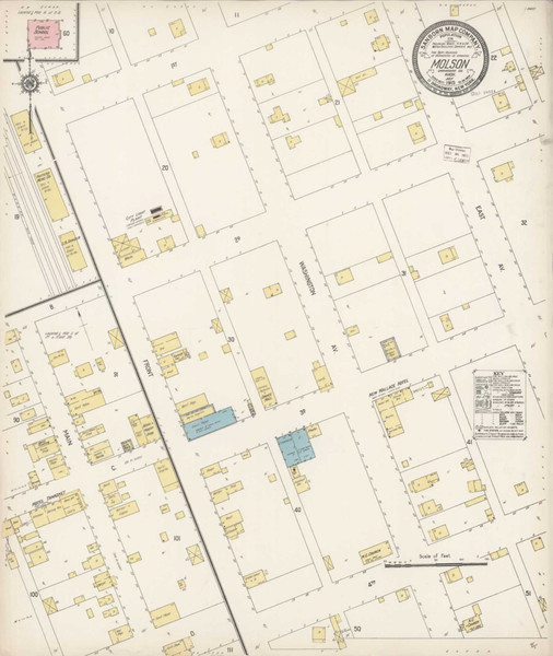 Molson Washington 1915 - Fire Insurance Index - Old Map Reprint Molson Washington 1915 - Fire Insurance Index - Old Map Reprint