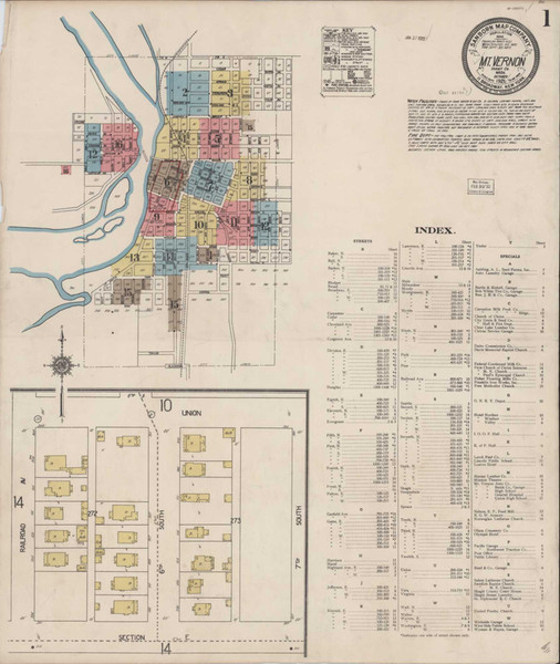 Mount Vernon Washington 1921 - Fire Insurance Index - Old Map Reprint Mount Vernon Washington 1921 - Fire Insurance Index - Old Map Reprint