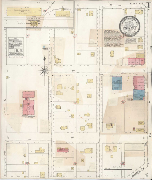 Prescott Washington 1930 - Fire Insurance Index - Old Map Reprint