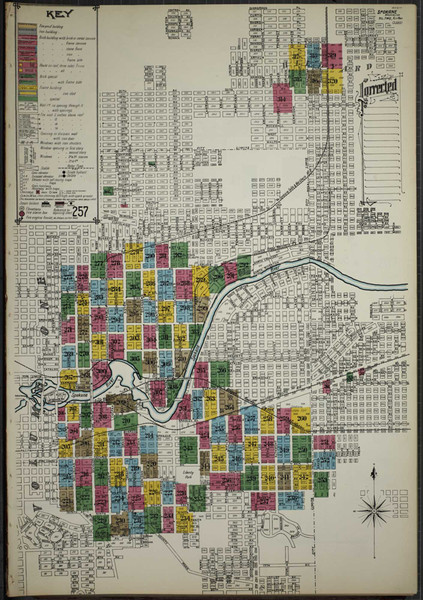 Spokane Washington 1902 V2 - Fire Insurance Index - Old Map Reprint