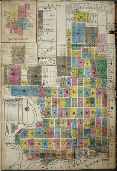 Spokane Washington 1950 V1 - Fire Insurance Index - Old Map Reprint