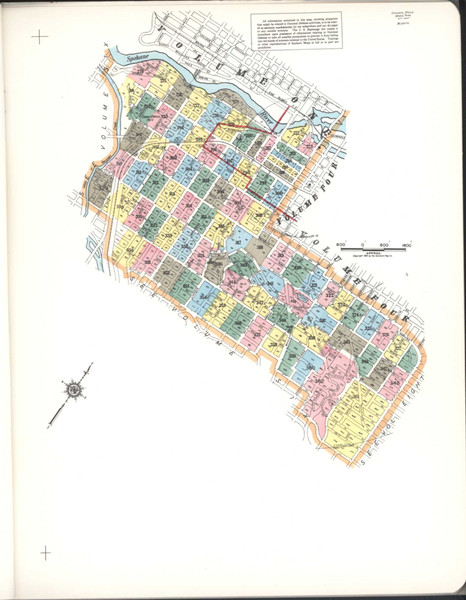 Spokane Washington 1952 V3 - Fire Insurance Index - Old Map Reprint