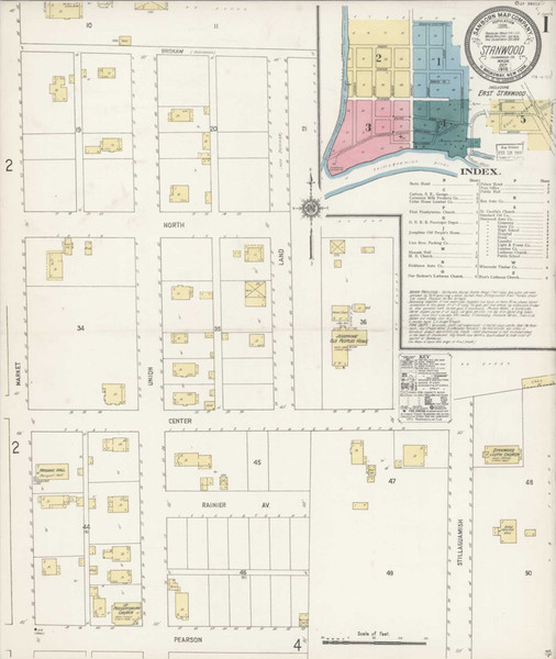 Stanwood Washington 1918 - Fire Insurance Index - Old Map Reprint Stanwood Washington 1918 - Fire Insurance Index - Old Map Reprint