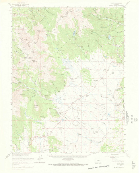 Como, Colorado 1958 (1969) USGS Old Topo Map Reprint 15x15 CO Quad 402259