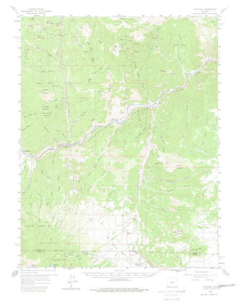 Cotopaxi, Colorado 1959 (1977) USGS Old Topo Map Reprint 15x15 CO Quad 402266