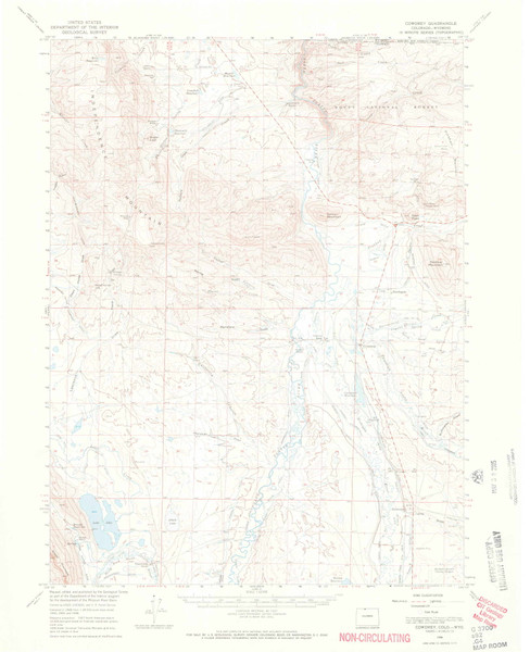 Cowdrey, Colorado 1956 (1969) USGS Old Topo Map Reprint 15x15 CO Quad 402275