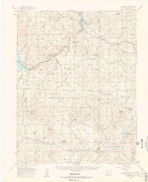 Florissant, Colorado 1959 (1961) USGS Old Topo Map Reprint 15x15 CO Quad 402903