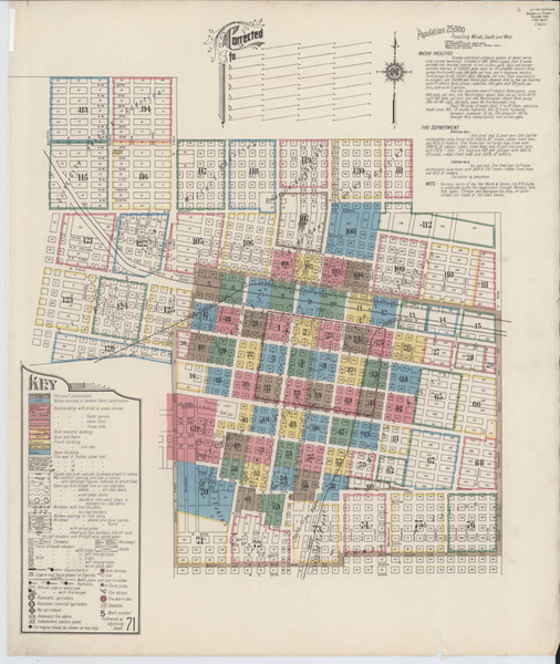 Amarillo Texas 1921 - Fire Insurance Index - Old Map Reprint Amarillo Texas 1921 - Fire Insurance Index - Old Map Reprint