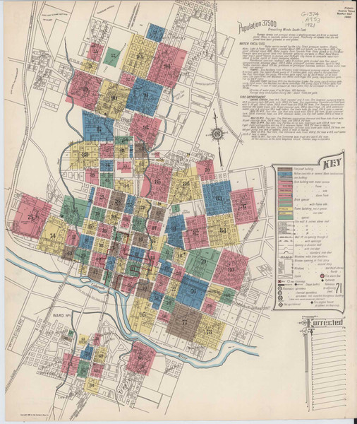 Austin Texas 1922 - Fire Insurance Index - Old Map Reprint Austin Texas 1922 - Fire Insurance Index - Old Map Reprint
