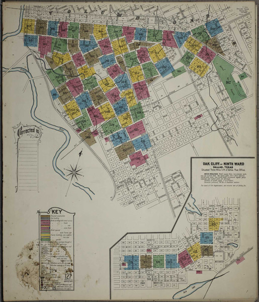 Dallas Texas 1905 V2 - Fire Insurance Index - Old Map Reprint Dallas Texas 1905 V2 - Fire Insurance Index - Old Map Reprint