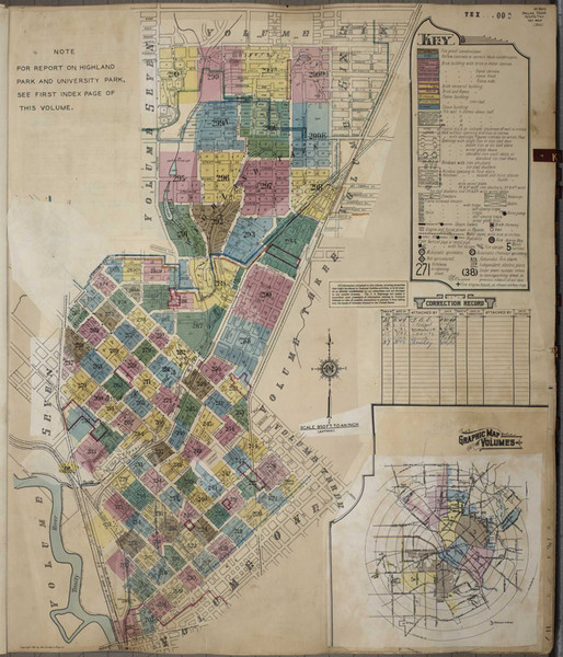 Dallas Texas 1950 V2 - Fire Insurance Index - Old Map Reprint Dallas Texas 1950 V2 - Fire Insurance Index - Old Map Reprint