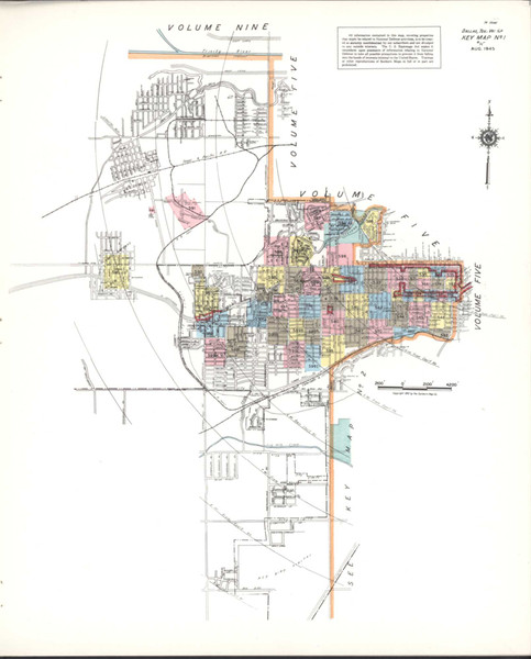 Dallas Texas 1952 V5A - Fire Insurance Index - Old Map Reprint Dallas Texas 1952 V5A - Fire Insurance Index - Old Map Reprint