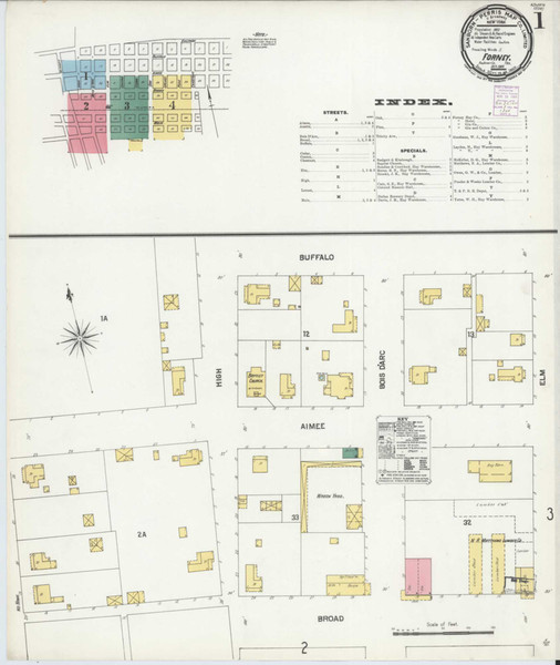 Forney Texas 1901 - Fire Insurance Index - Old Map Reprint Forney Texas 1901 - Fire Insurance Index - Old Map Reprint