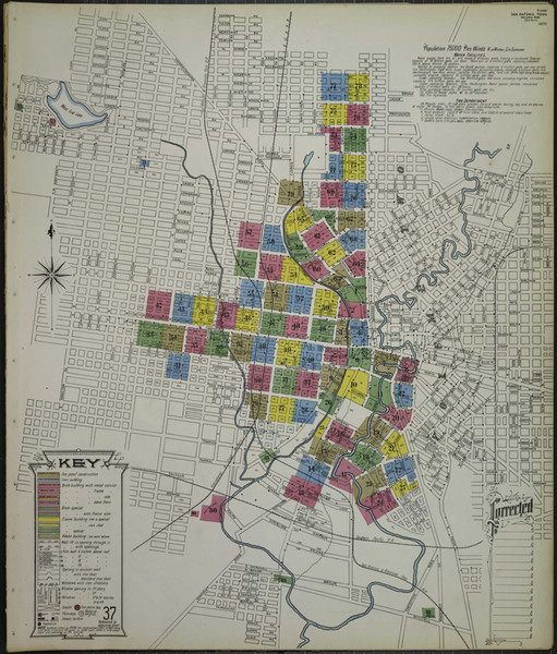 San Antonio Texas 1904 V1 - Fire Insurance Index - Old Map Reprint San Antonio Texas 1904 V1 - Fire Insurance Index - Old Map Reprint