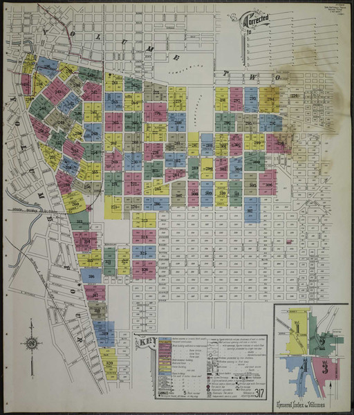 San Antonio Texas 1912 V3 - Fire Insurance Index - Old Map Reprint San Antonio Texas 1912 V3 - Fire Insurance Index - Old Map Reprint