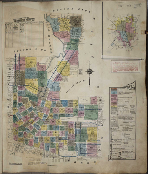 San Antonio Texas 1951 V2 - Fire Insurance Index - Old Map Reprint San Antonio Texas 1951 V2 - Fire Insurance Index - Old Map Reprint