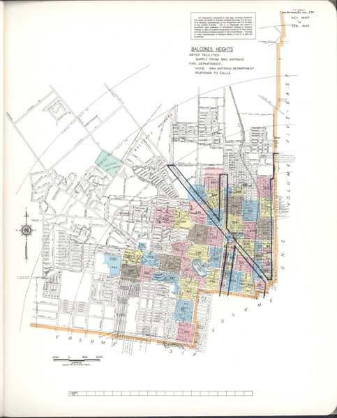 San Antonio Texas 1952 V5W - Fire Insurance Index - Old Map Reprint San Antonio Texas 1952 V5W - Fire Insurance Index - Old Map Reprint