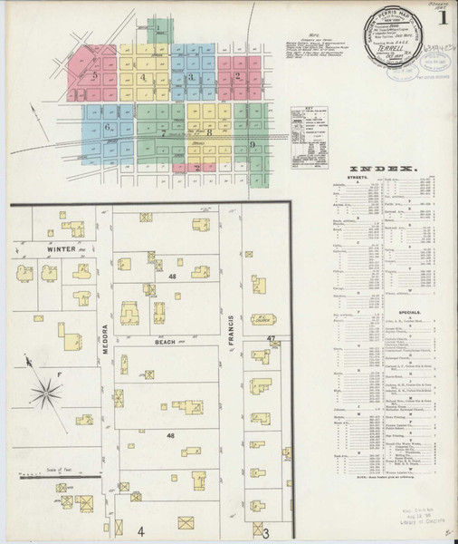 Terrell Texas 1897 - Fire Insurance Index - Old Map Reprint