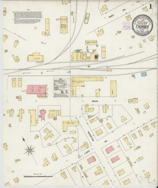 Thurber Texas 1905 - Fire Insurance Index - Old Map Reprint Thurber Texas 1905 - Fire Insurance Index - Old Map Reprint