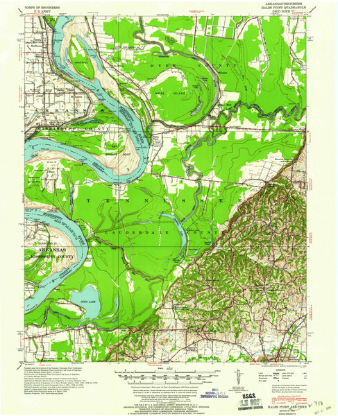 Hales Point, Tennessee 1952 (1960) USGS Old Topo Map Reprint 15x15 TN Quad 147979 Hales Point, Tennessee 1952 (1960) USGS Old Topo Map Reprint 15x15 TN Quad 147979