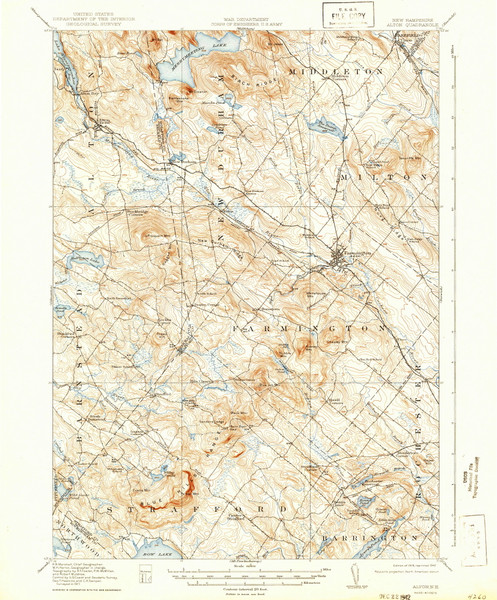 Alton, New Hampshire 1919 (1942) USGS Old Topo Map Reprint 15x15 NH Quad 329932 Alton, New Hampshire 1919 (1942) USGS Old Topo Map Reprint 15x15 NH Quad 329932
