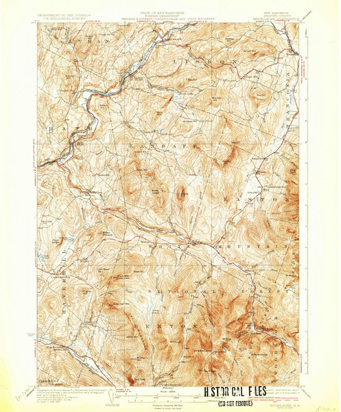 Moosilauke, New Hampshire 1932 (1932) USGS Old Topo Map Reprint 15x15 NH Quad 330195 Moosilauke, New Hampshire 1932 (1932) USGS Old Topo Map Reprint 15x15 NH Quad 330195