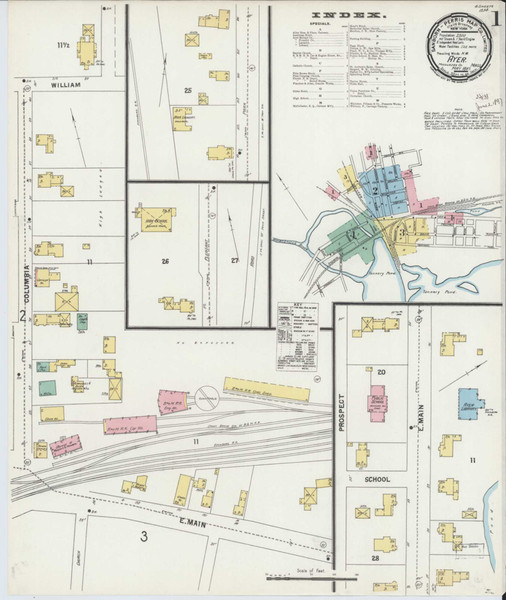 Ayer Massachusetts 1897 - Fire Insurance Index - Old Map Reprint