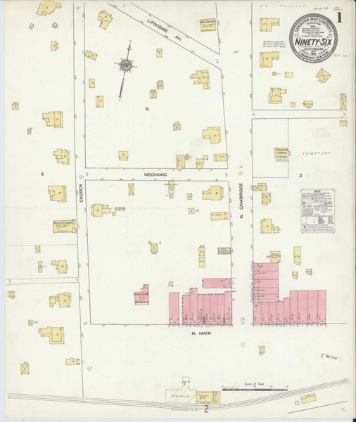 Ninety Six South Carolina 1912 - Fire Insurance Index - Old Map Reprint