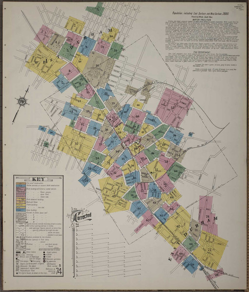 Durham North Carolina 1913 - Fire Insurance Index - Old Map Reprint