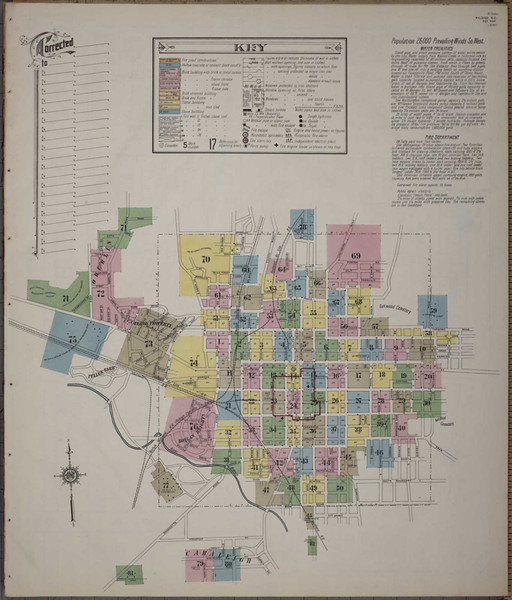 Raleigh North Carolina 1914 - Fire Insurance Index - Old Map Reprint