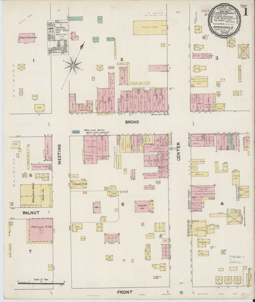 Statesville North Carolina 1890 - Fire Insurance Index - Old Map Reprint