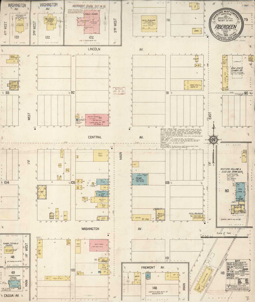 Aberdeen Idaho 1915 - Fire Insurance Index - Old Map Reprint