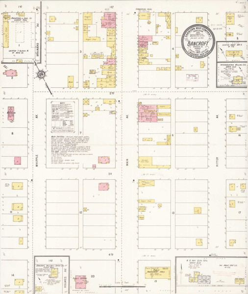 Bancroft Idaho 1915 - Fire Insurance Index - Old Map Reprint