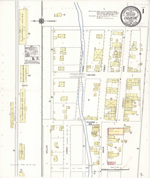 Culdesac Idaho 1910 - Fire Insurance Index - Old Map Reprint