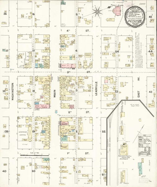Ketchum Idaho 1890 - Fire Insurance Index - Old Map Reprint